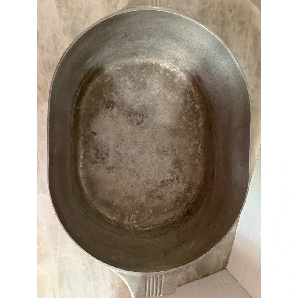 Wagner‎ Ware Magnalite Roaster Dutch Oven 4265-P Silver Vintage Lid 8qt